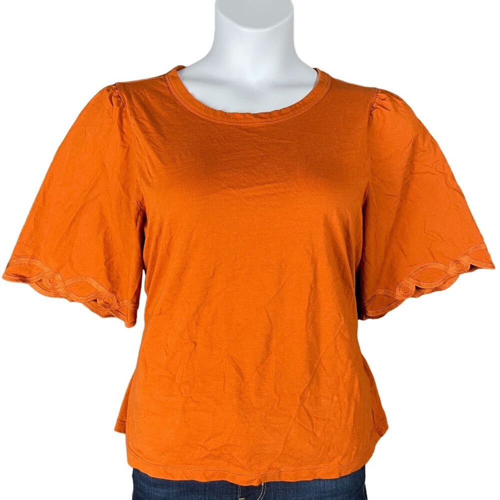 Banana Republic Top Womens Size M Embroidered Basic Staple Casual Soft Everyday